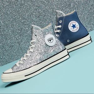 Converse x Chiara Ferragni glitter hightop sneaker